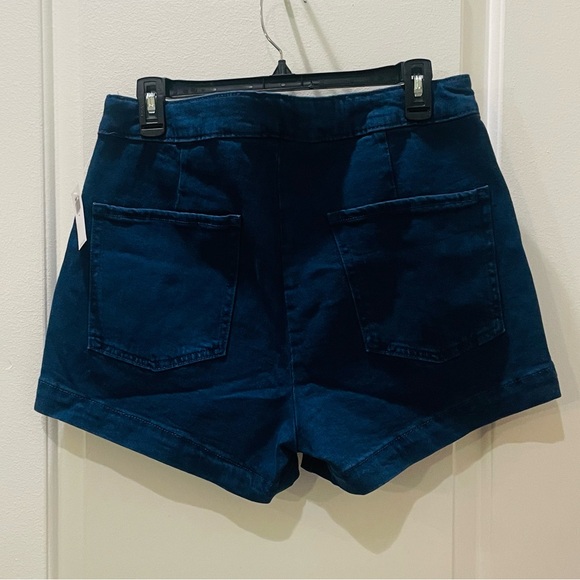 NEW…High Waisted Mariner Dark Wash Shorts - Picture 5 of 5